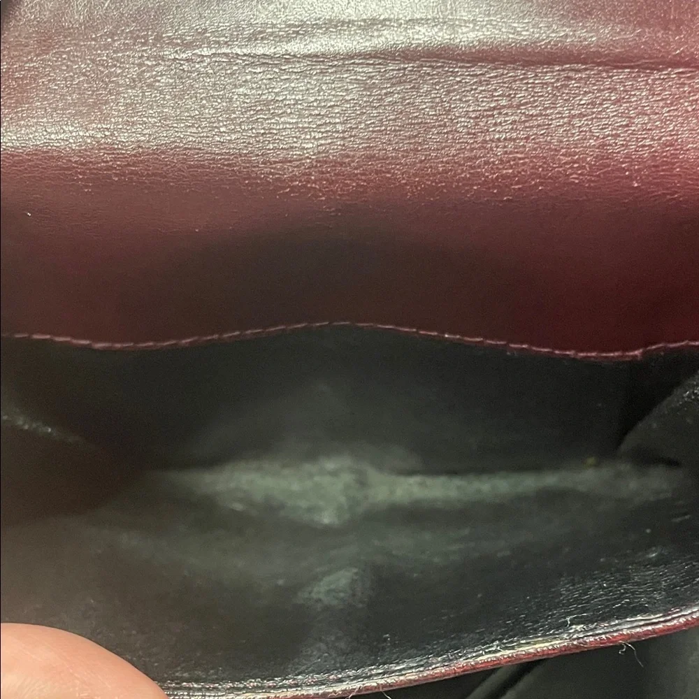 Gucci Maroon Leather Card Holder